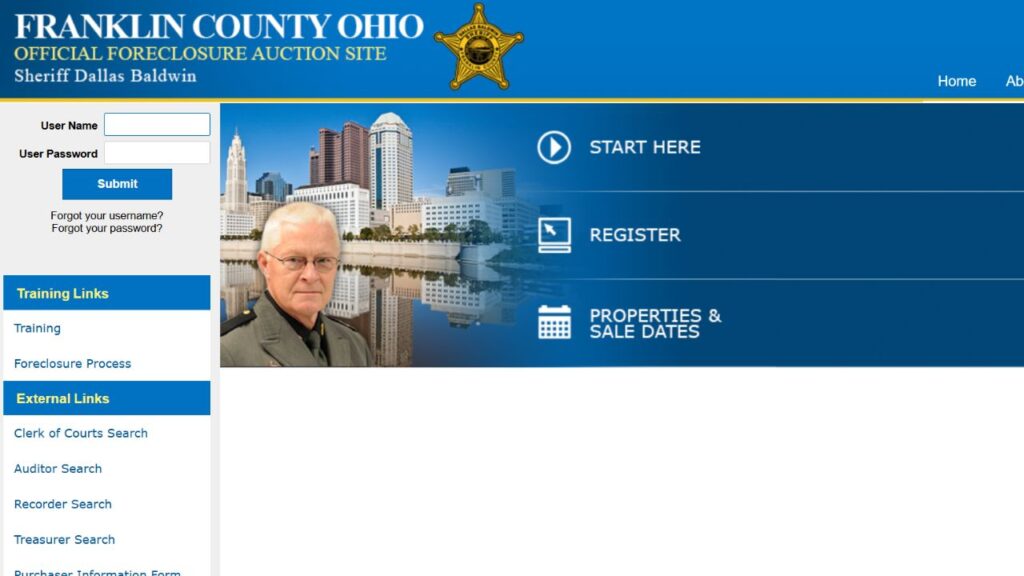 Franklin County Sheriff's online auction platform.